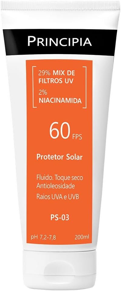 PRINCIPIA, Protetor Solar Corporal FPS 60, PS-03 com 200ml